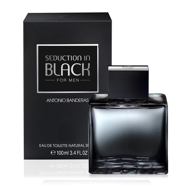 Seduction In Black by Antonio Banderas Eau De Toilette Spray 3.4 oz