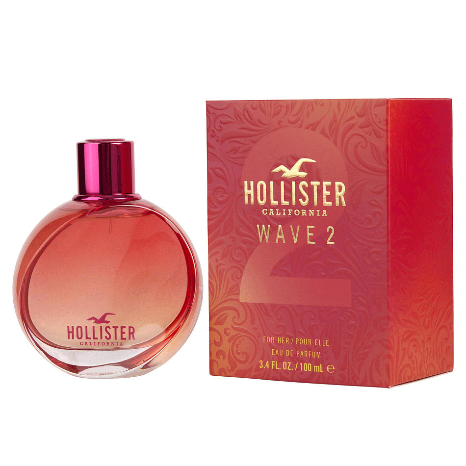 Hollister Wave 2 Eau de Parfum Spray for Women 3.4 Oz
