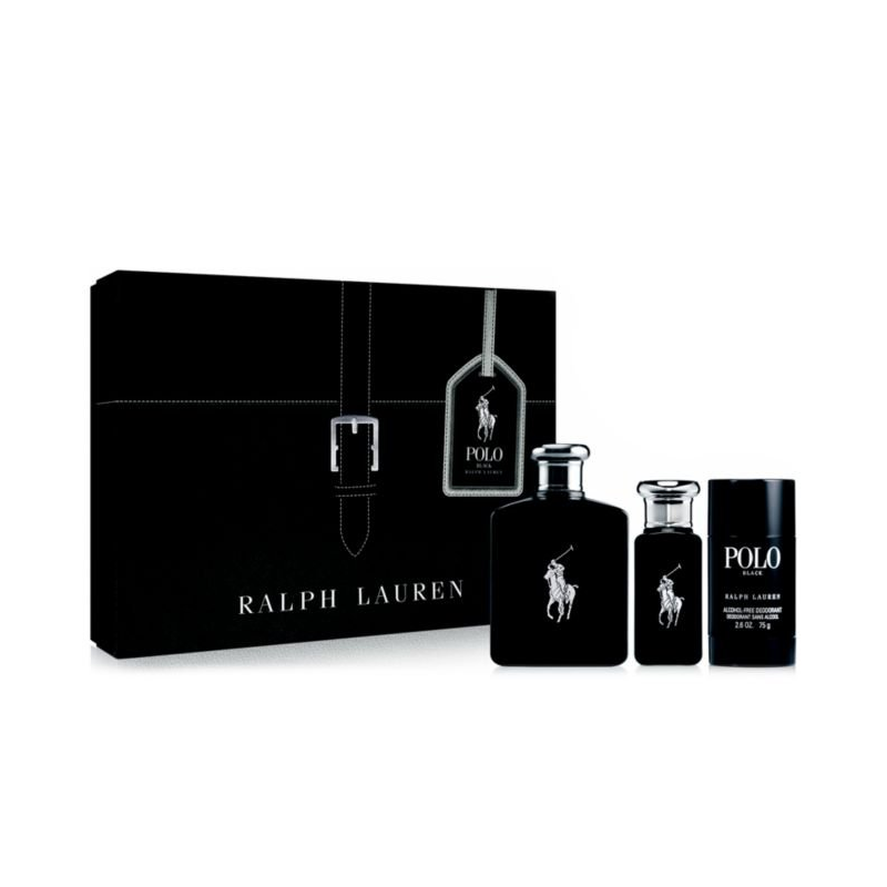 Polo black gift set sales