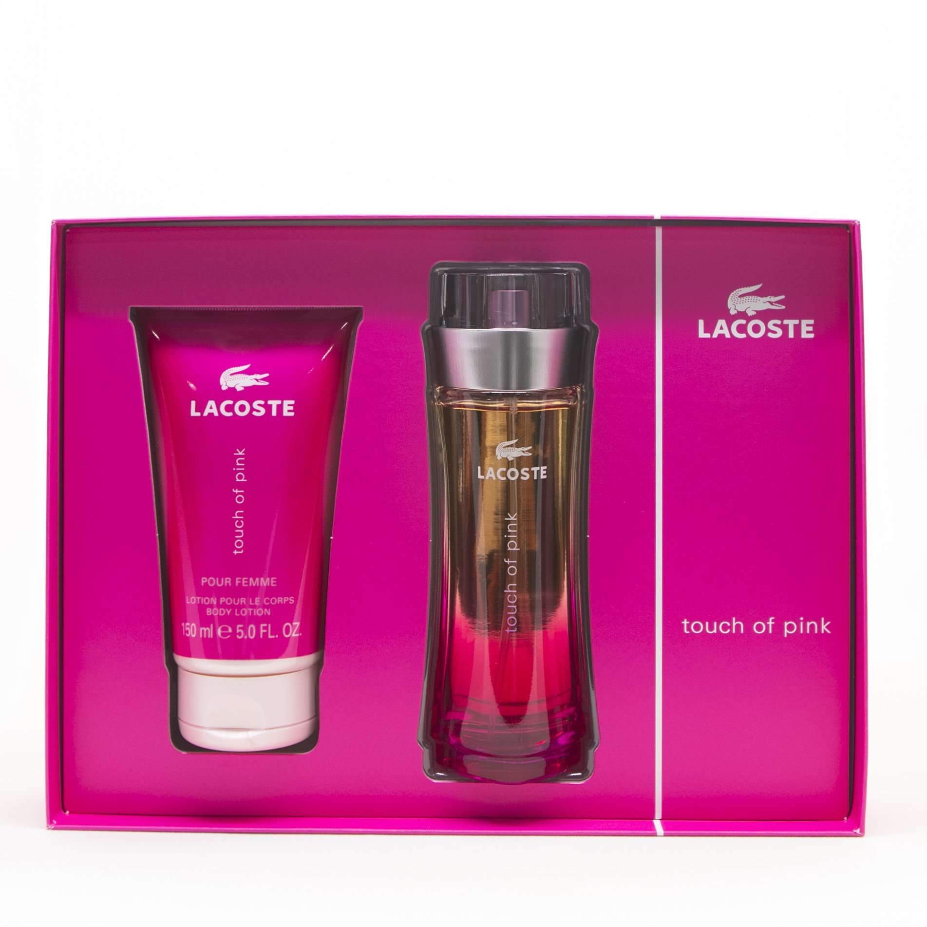 Lacoste Touch Of Pink Gift Set Perfume For Women By Lacoste In